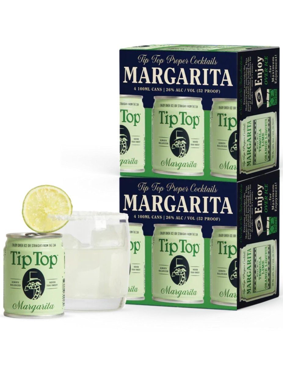 Tip Top Margarita Tequila Cocktail - 4 Pack (100 ml)
