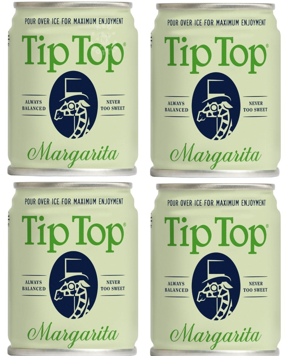 Tip Top Margarita Tequila Cocktail - 4 Pack (100 ml)