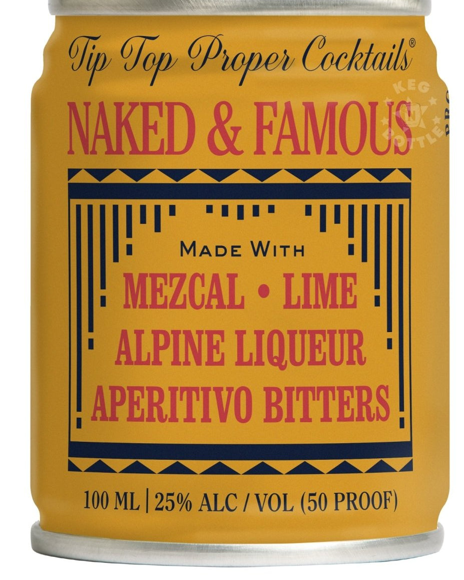 Tip Top Naked & Famous Mezcal Cocktail - 12 Pack (100 ml)