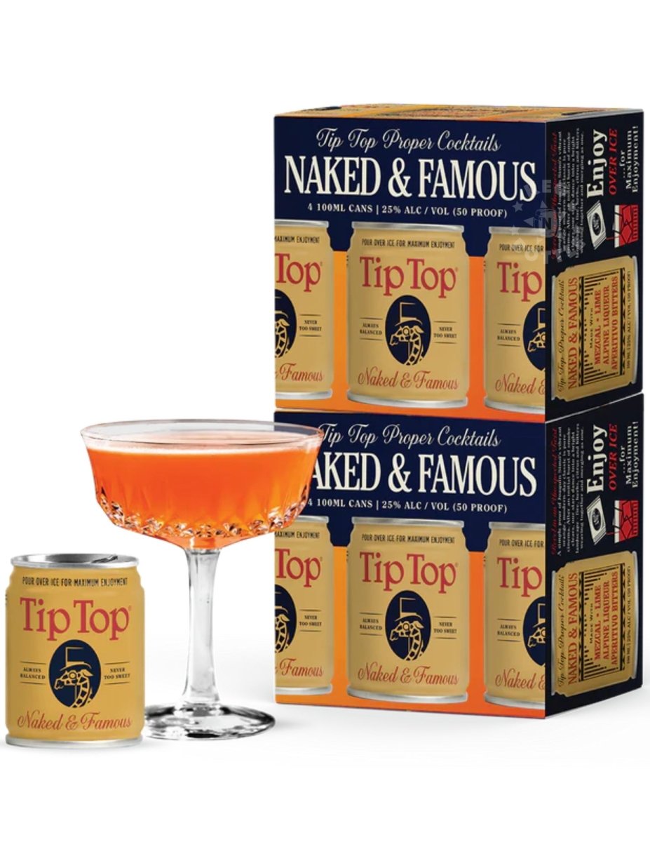 Tip Top Naked & Famous Mezcal Cocktail - 4 Pack (100 ml)