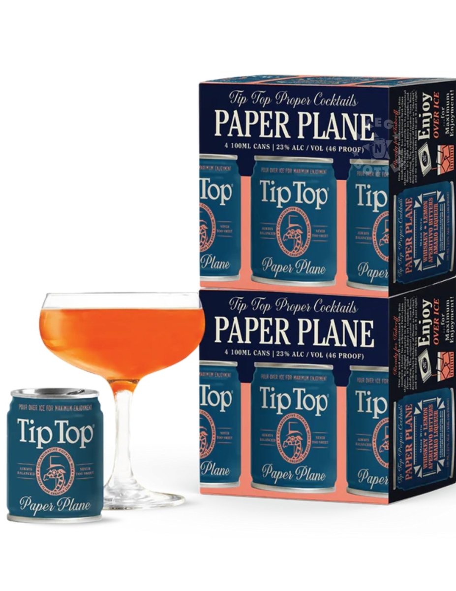 Tip Top Paper Plane Cocktail - 4 Pack (100 ml)