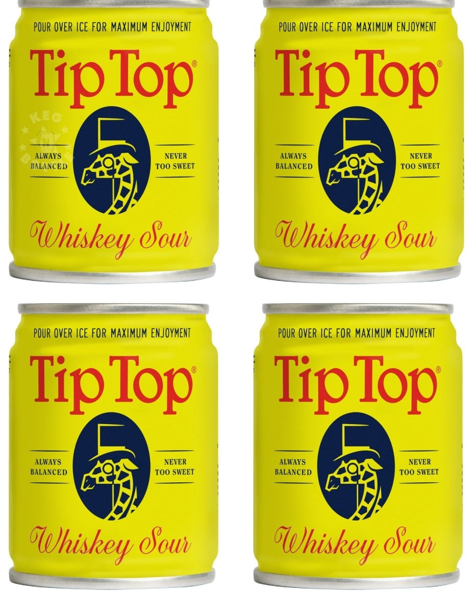 Tip Top Whiskey Sour Cocktail - 4 Pack (100 ml)