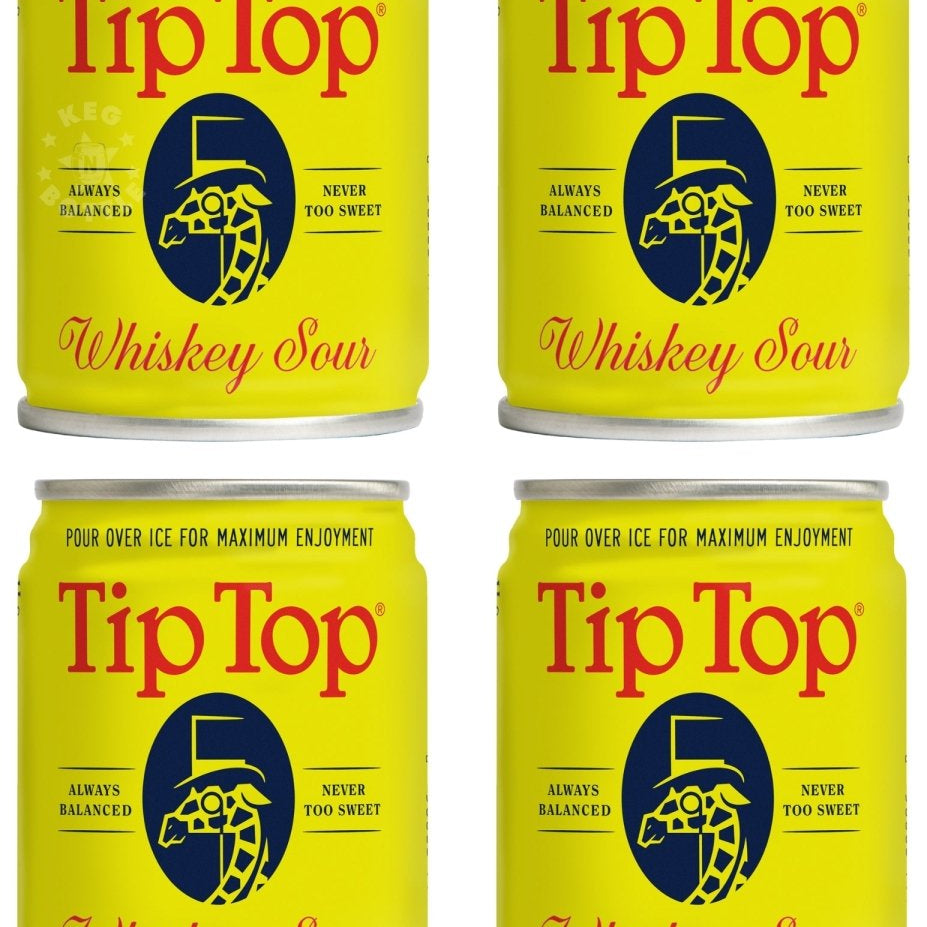 Tip Top Whiskey Sour Cocktail - 4 Pack (100 ml)