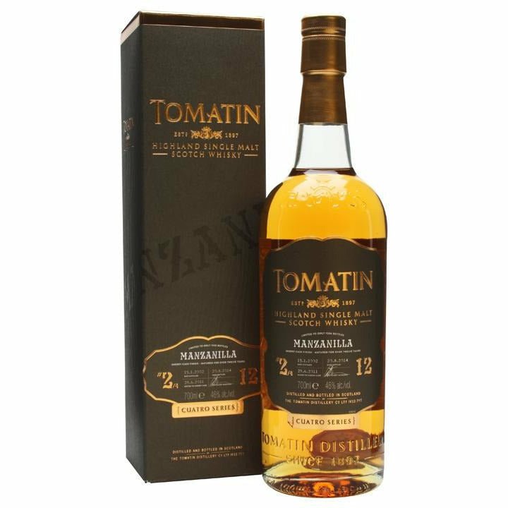 Tomatin Cuatro Series 12 Year Manzanilla 2/4 750 mL