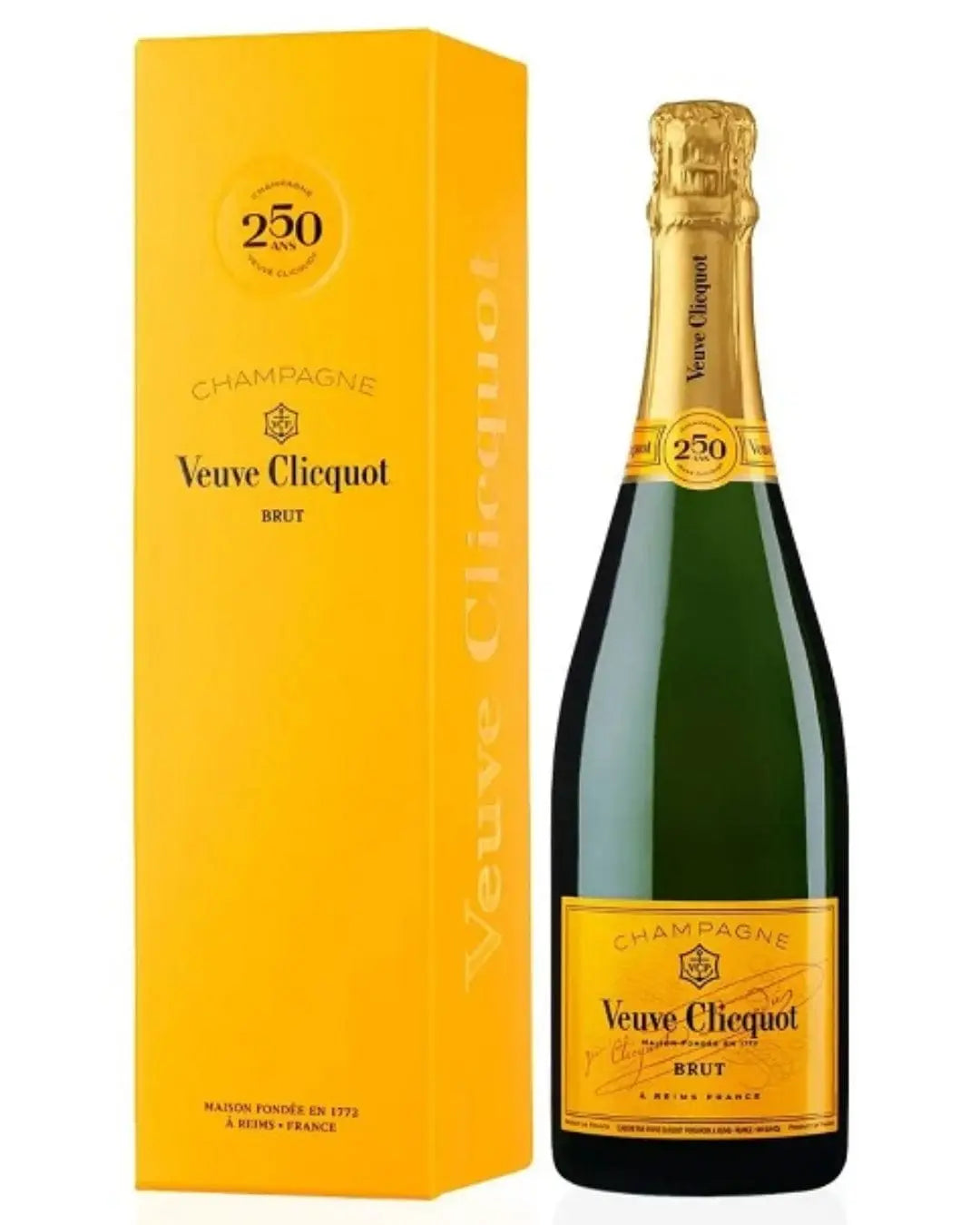 Veuve Clicquot Yellow Label Champagne With Gift Box, 75 cl