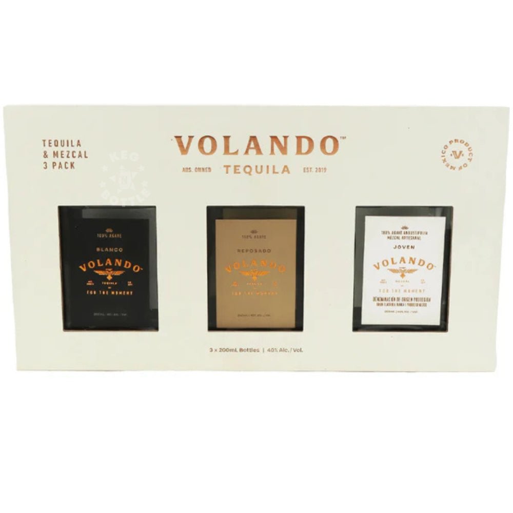 Volando Blanco, Reposado & Mezcal Gift Set (3 x 200 ml)