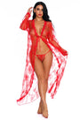 Long Lace Flyaway Robe