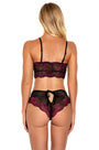 Lacy Contrast Bra Set