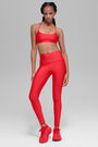 Airlift Winter Warm High-Waist Legging - Bright Red