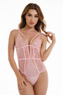 Strappy Lace and Mesh Teddy