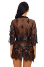 Eyelash Lace and Mesh Robe