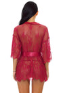 Eyelash Lace and Mesh Robe