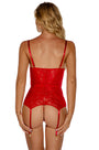 Ruby Red Garter Bustier
