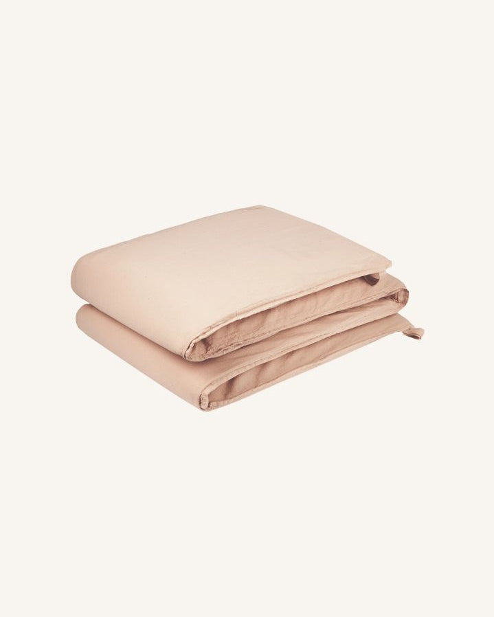 Nobodinoz - Wabi-Sabi removable bumper pad | Powder pink