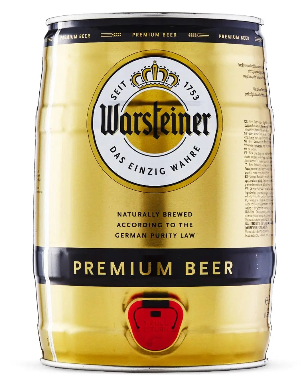 Warsteiner Premium Mini Keg, 5 L