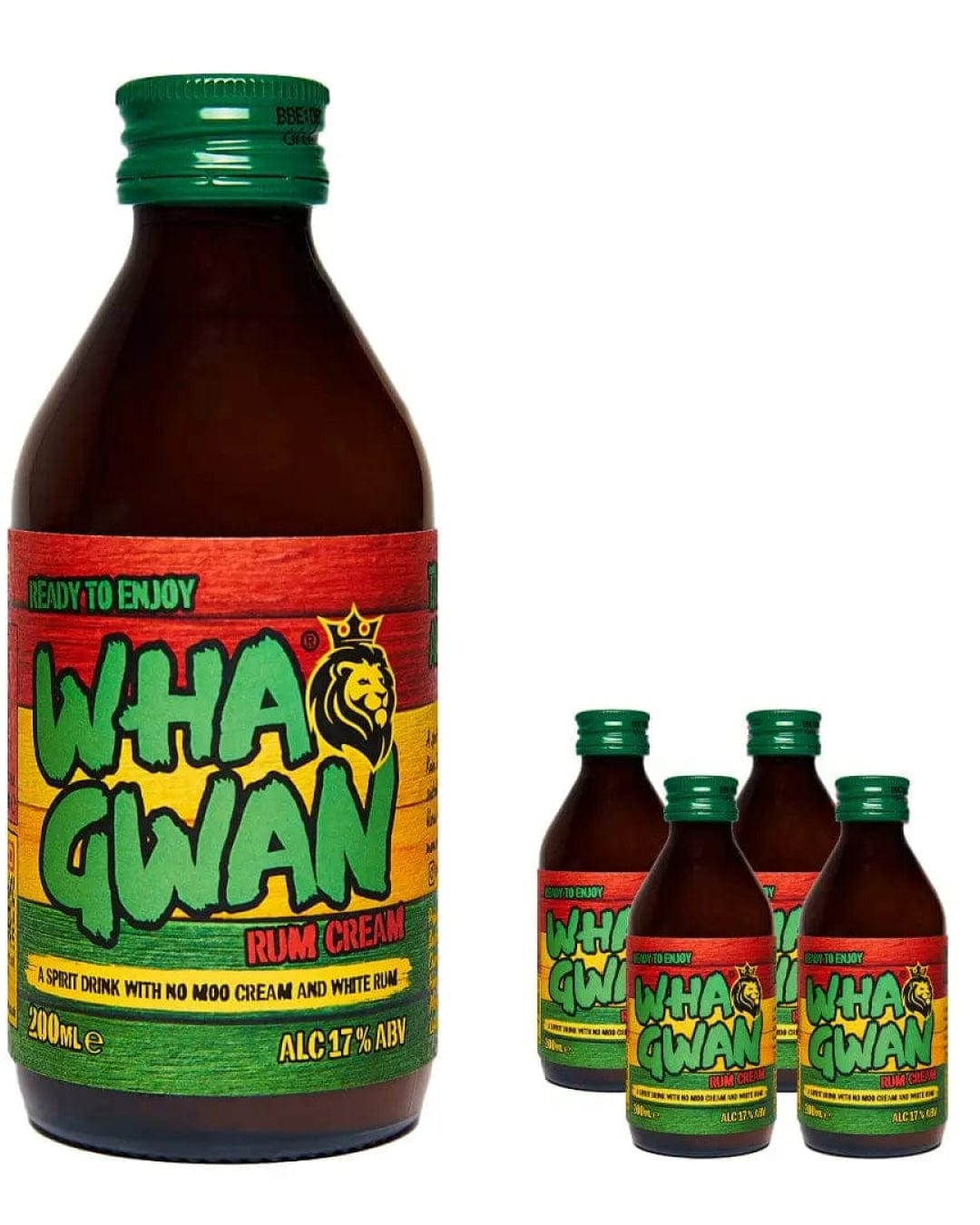 Wha Gwan Rum Cream Multipack, 4 x 200 ml