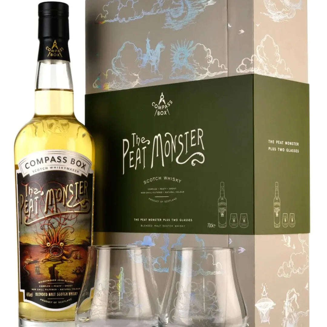 Compass Box The Peat Monster Blended Whisky Gift Set, 70 cl