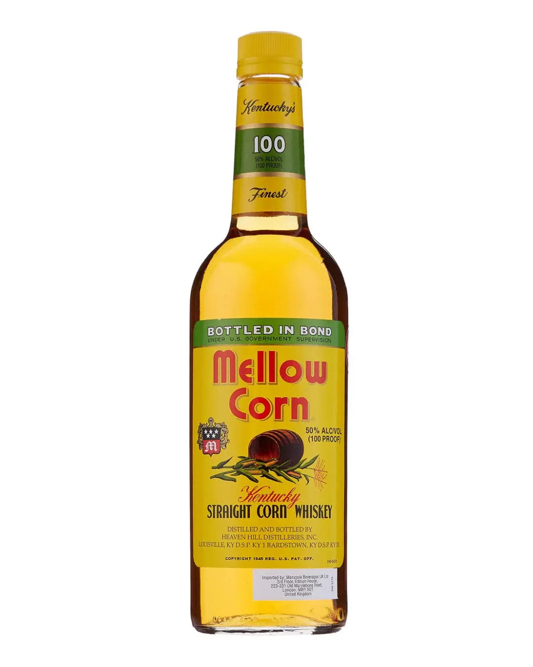 Mellow Corn Straight Corn Kentucky Whiskey, 70 cl