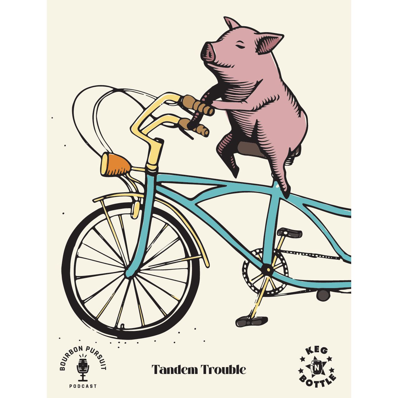 WhistlePig 10 Year Old Rye Barrel #81757 ("Tandem Trouble") - Bourbon Pursuit & Keg N Bottle Barrel Pick 750 ml