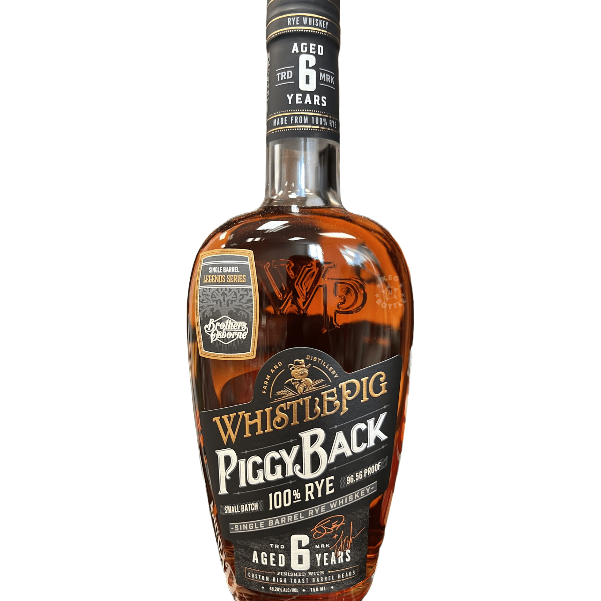 WhistlePig Brothers Osborne Legends Series PiggyBack 6 Year Rye Whiskey (750 ml)