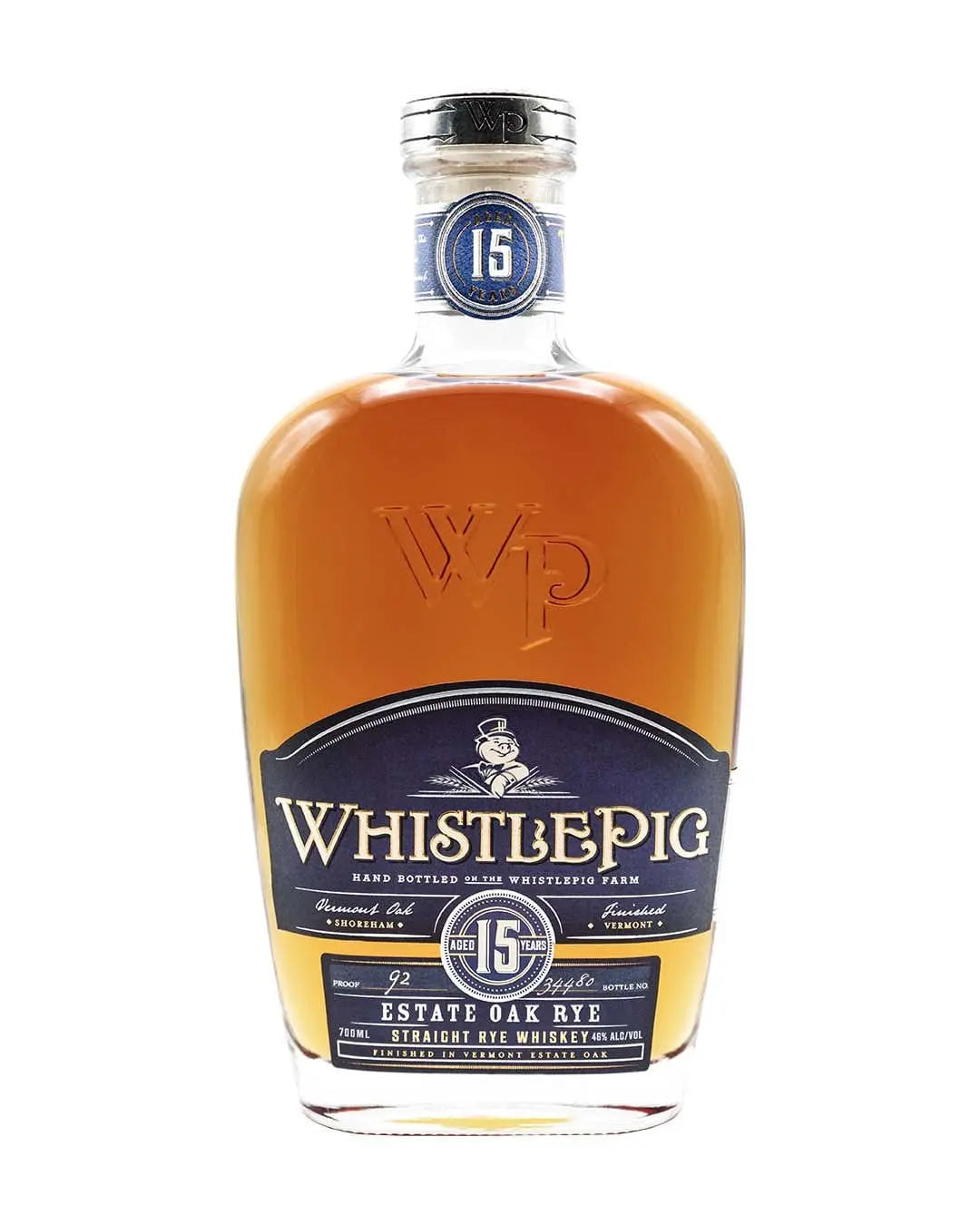 WhistlePig Rye Whiskey Vermont Oak 15 Year Old, 70 cl