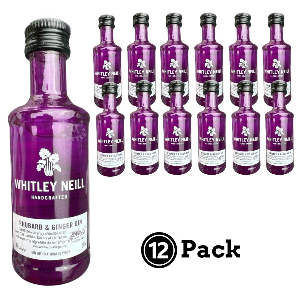 Whitley Neill Rhubarb & Ginger Gin - 12 pack (50 ml)