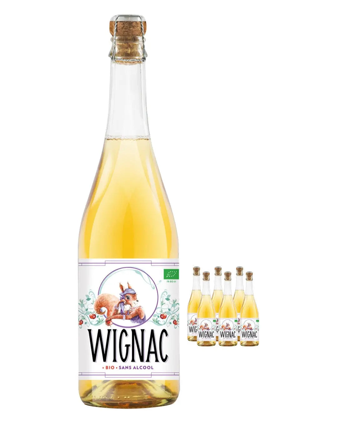 Wignac La Lady Non Alcoholic Cider Multipack, 6 x 750 ml
