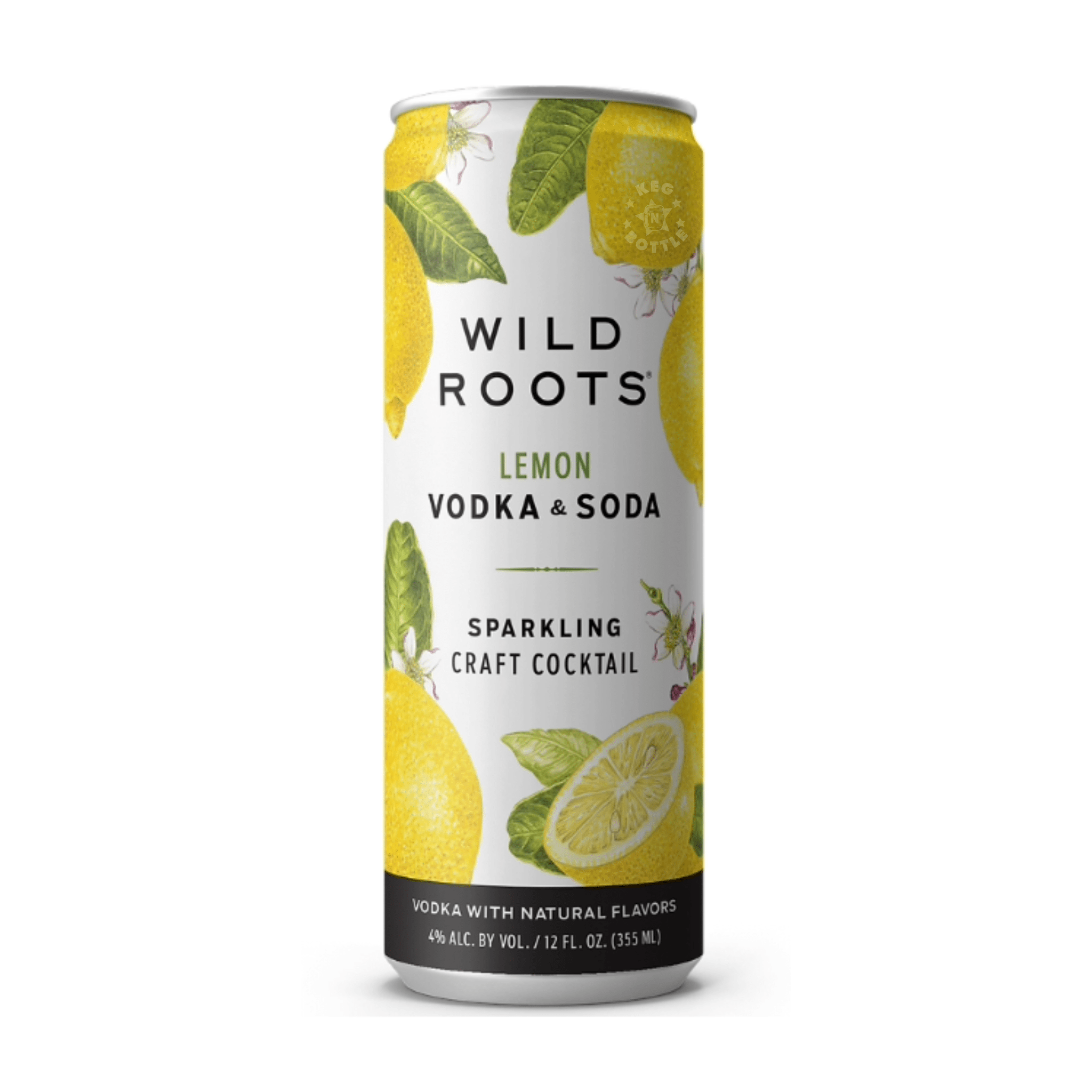 Wild Roots Lemon Vodka Soda (4 Pack)