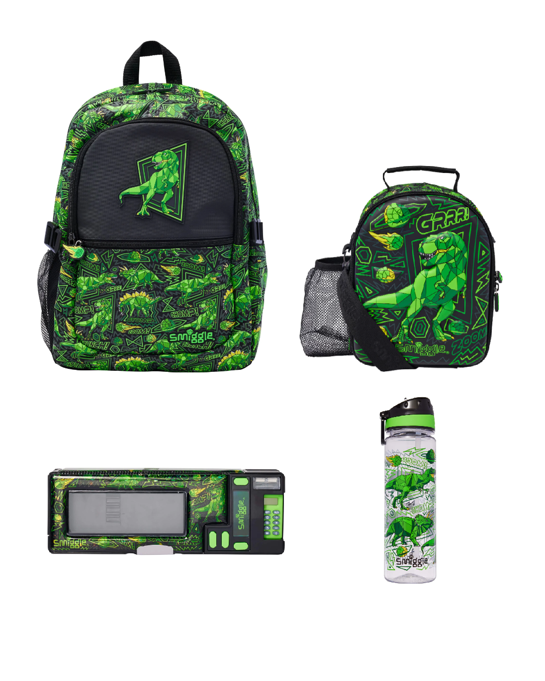 Smiggle - Vahşi Taraf 4 Parçalı Okul Çantası Seti