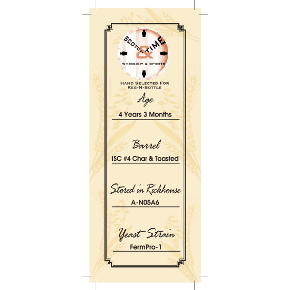 Wilderness Trail Rye Whiskey Scotch And Time & Keg N Bottle Barrel Pick A-N05A6 750 mL