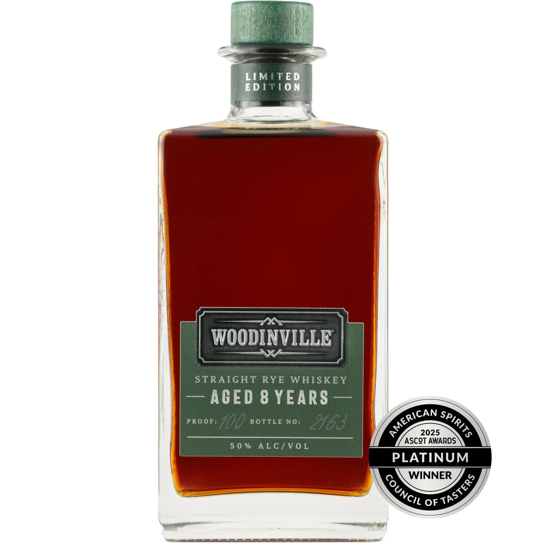 Woodinville 8 Year Limited Edition Rye Whiskey (750mL)