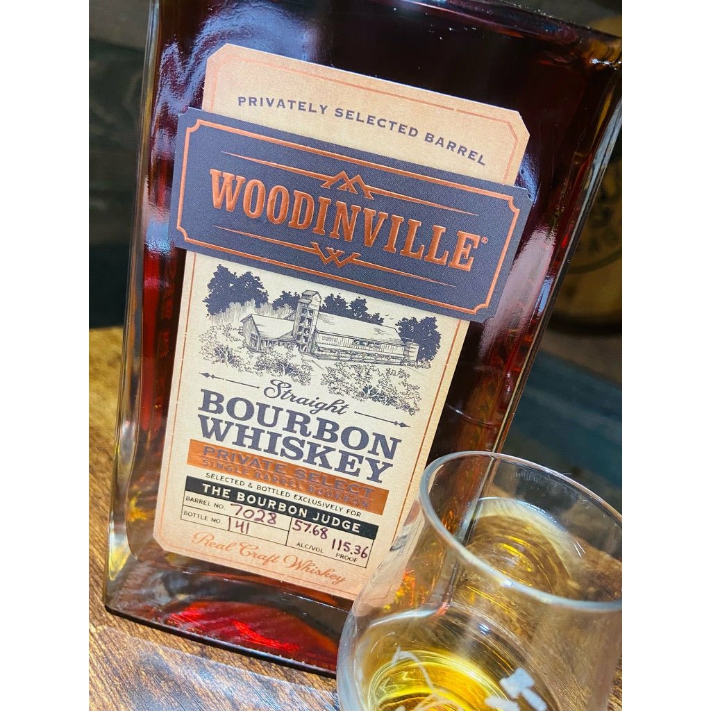 Woodinville Cask Strength Bourbon (Spicy Bee’s Knees!) - The Bourbon Judge & Keg N Bottle Private Barrel Pick 750 ml
