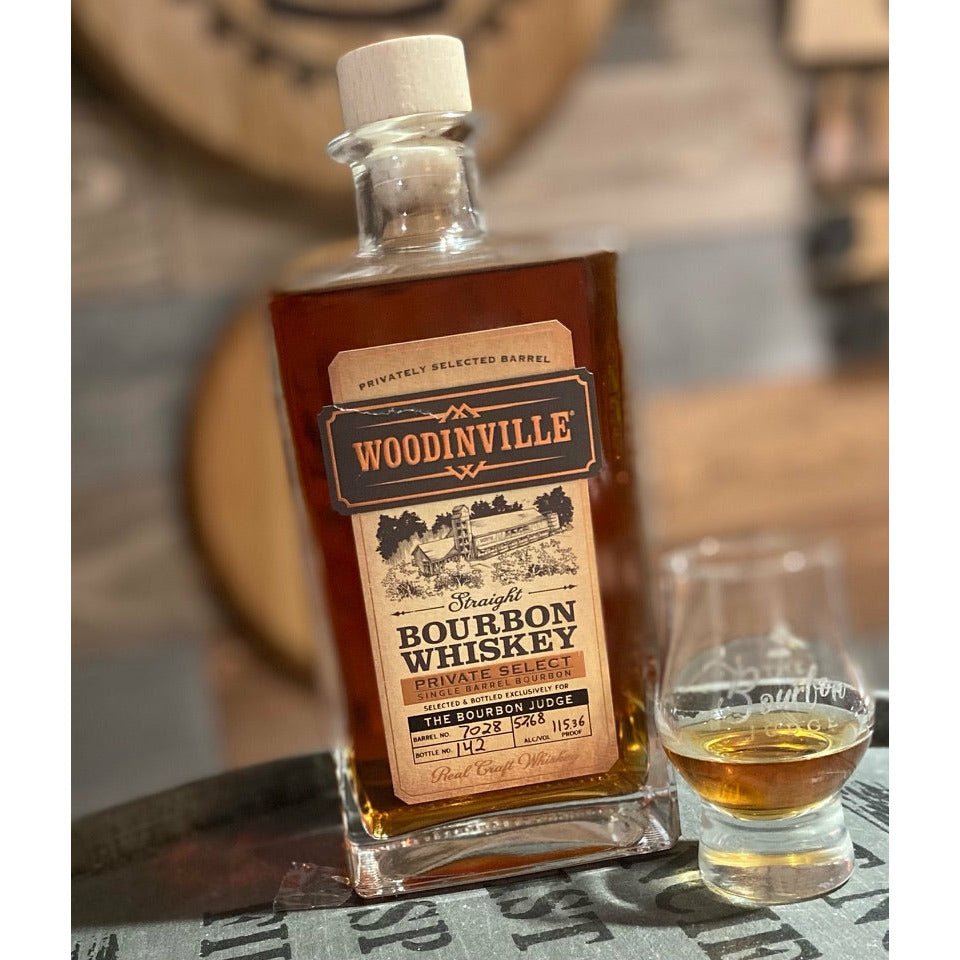 Woodinville Cask Strength Bourbon (Spicy Bee’s Knees!) - The Bourbon Judge & Keg N Bottle Private Barrel Pick 750 ml