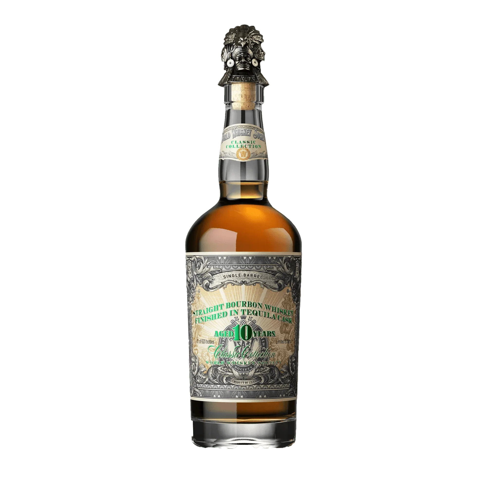 World Whiskey Society 10 Year Tequila Cask Bourbon Whiskey (750mL)