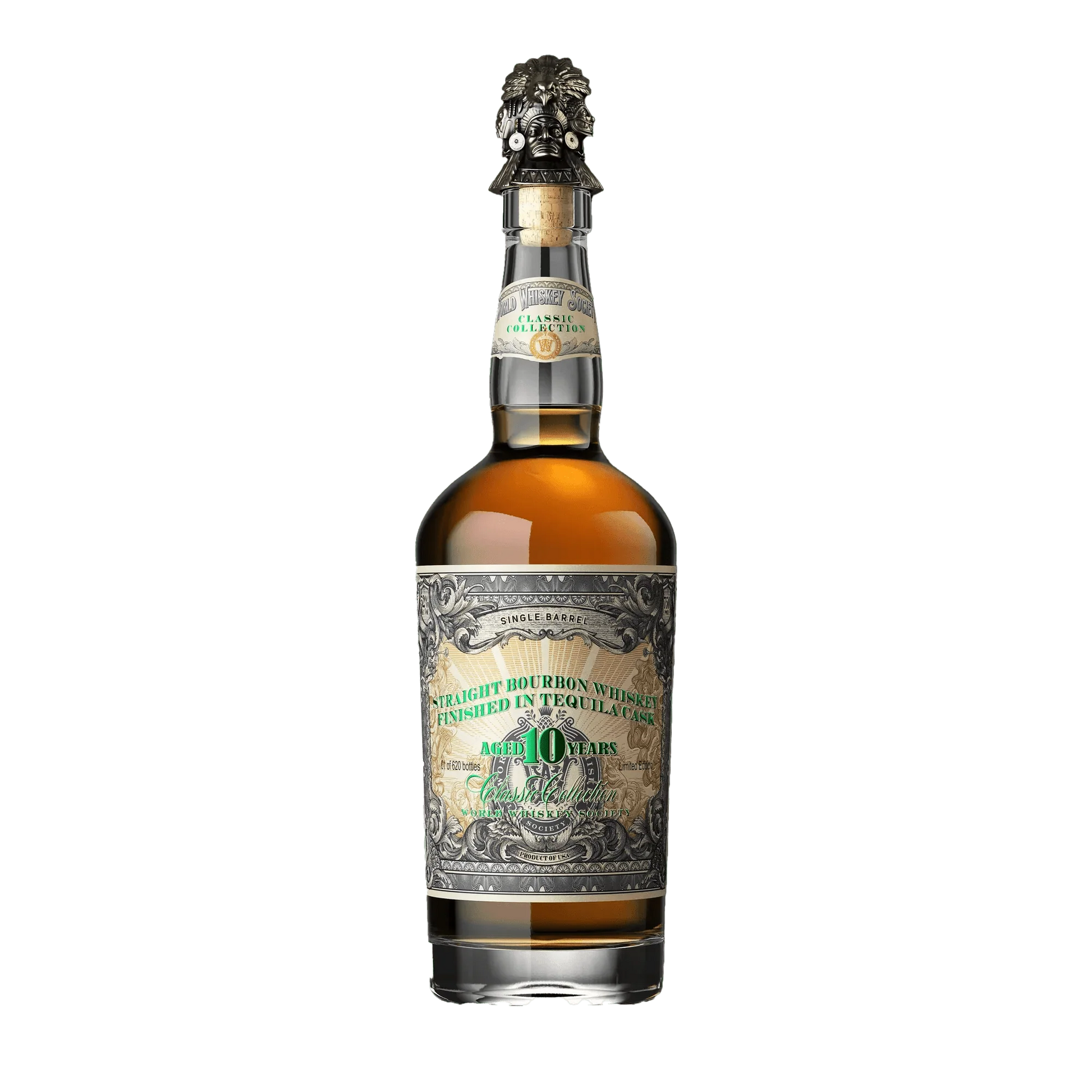 World Whiskey Society 10 Year Tequila Cask Bourbon Whiskey (750mL)