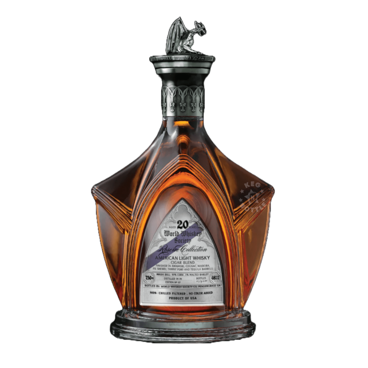 World Whiskey Society 20 Year Cigar Blend American Light Whisky (750 ml)