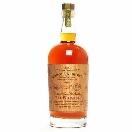 Wright and Brown Rye Whiskey (750 ml)