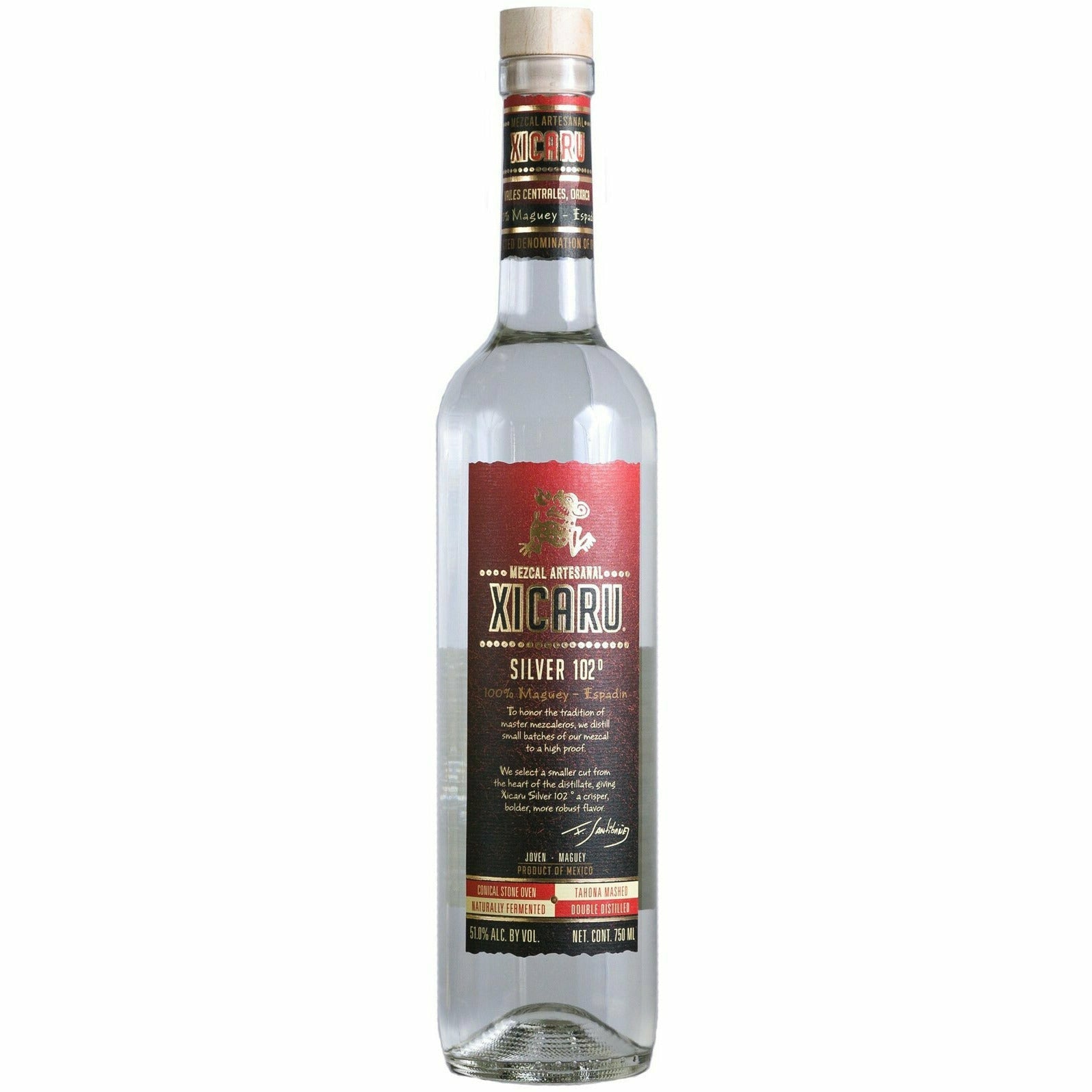 Xicaru Silver 102° Mezcal Artesanal (750 ml)