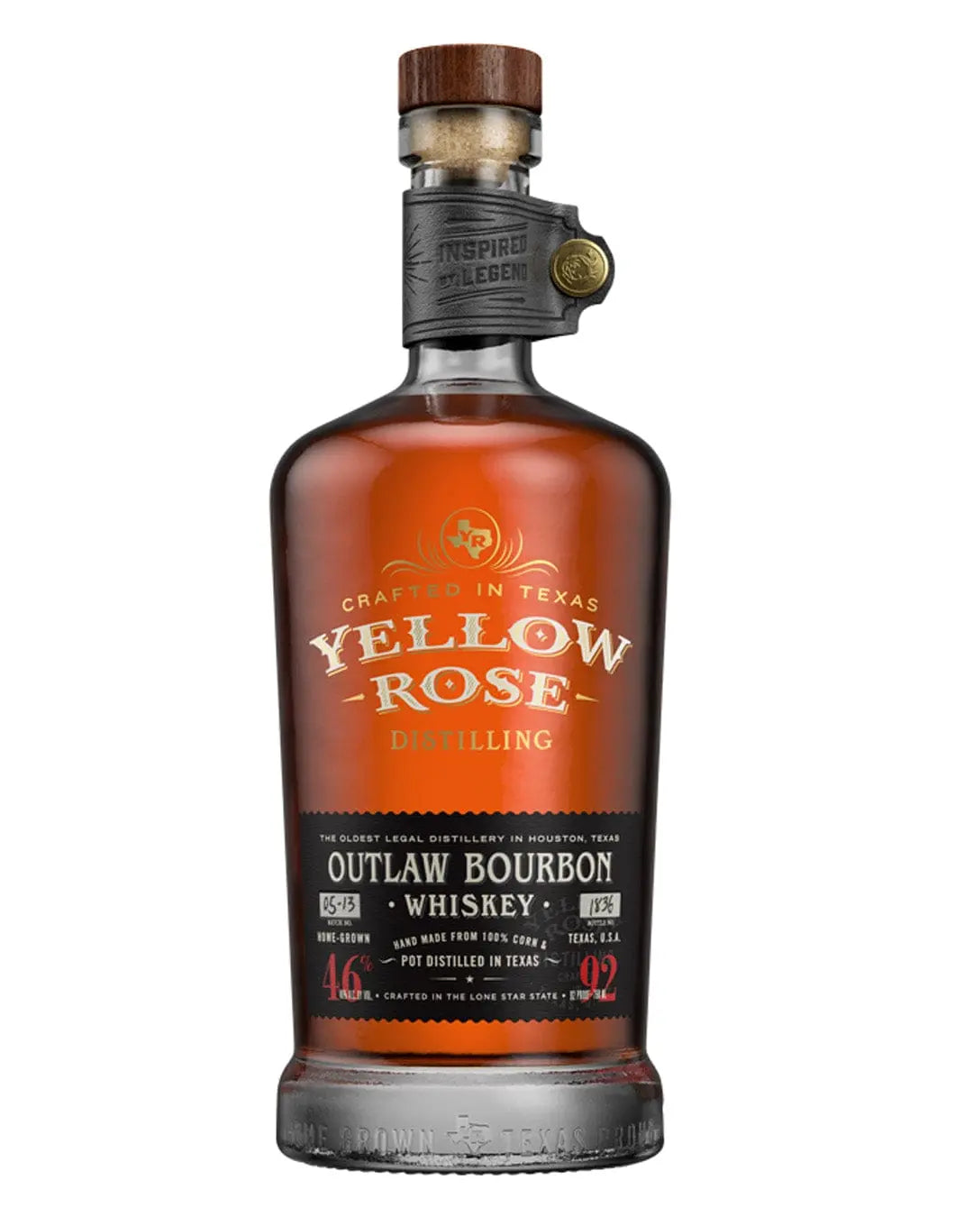 Yellow Rose Outlaw Bourbon Black Label Whiskey, 70 cl