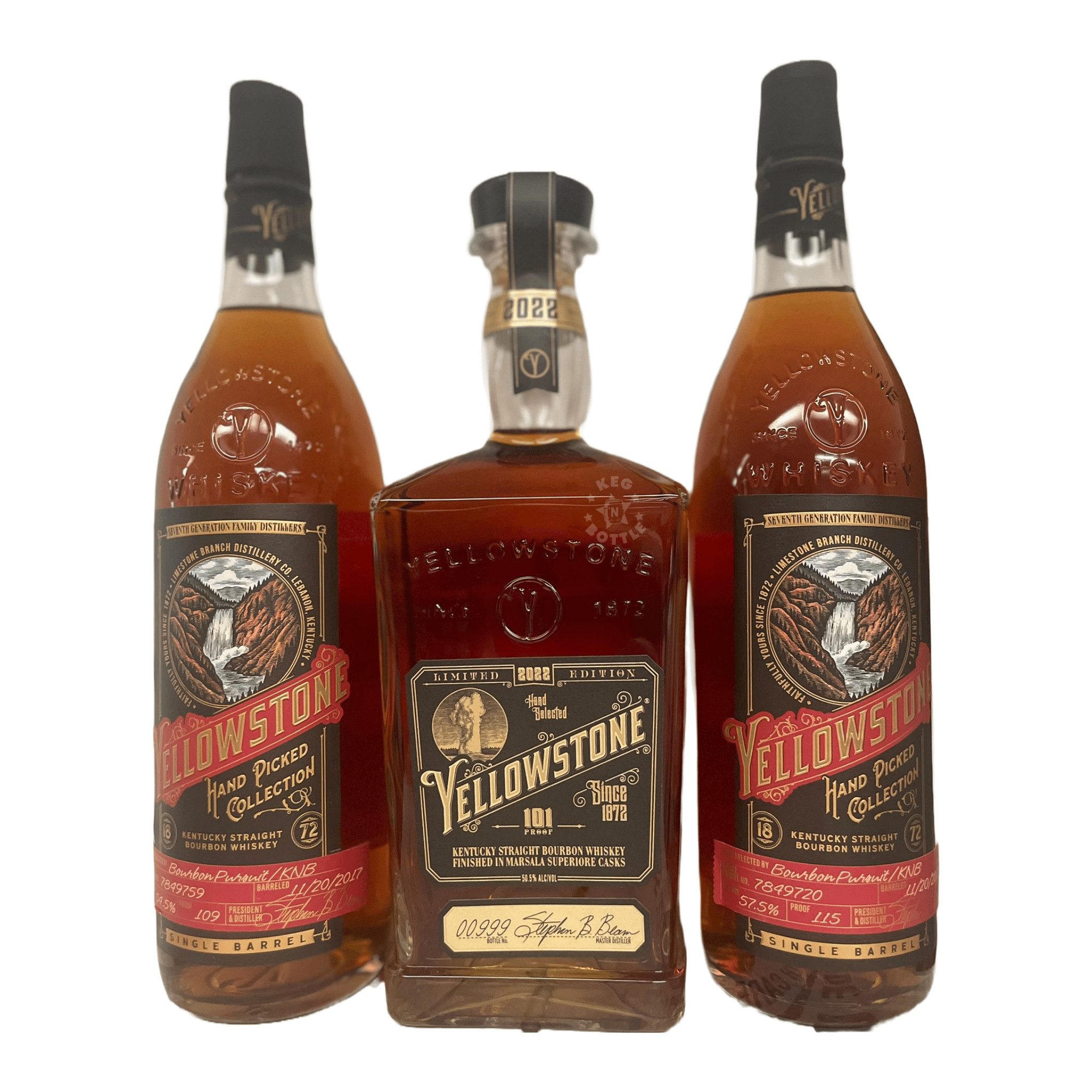Yellowstone Barrel Pick/Limited Edition Combo Pack (3 x 750 ml)