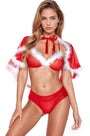Baby It's Cold Sexy Christmas Bra Set